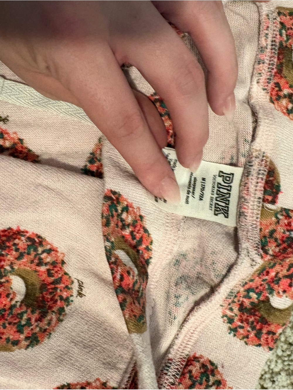 PINK Victoria's Secret Rare Donut Print Pajama SET